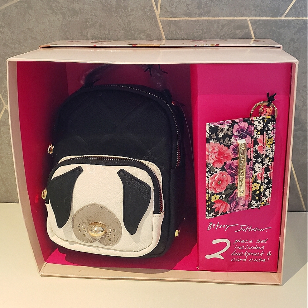 *BNIB* Betsey Johnson Dog Backpack Wallet Set🐾